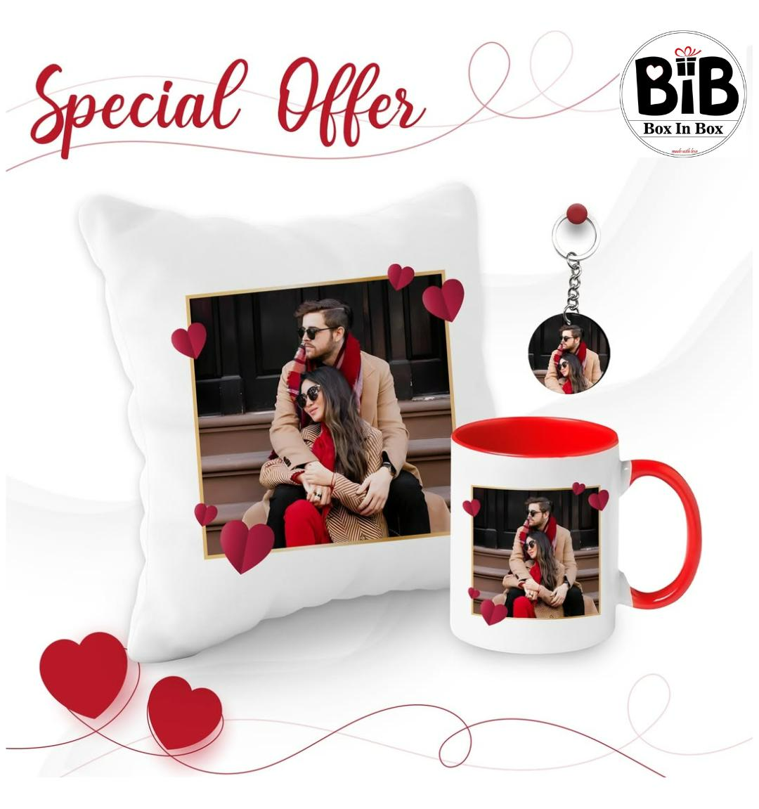 PACK MUG + COUSSIN + PORTE CLé 